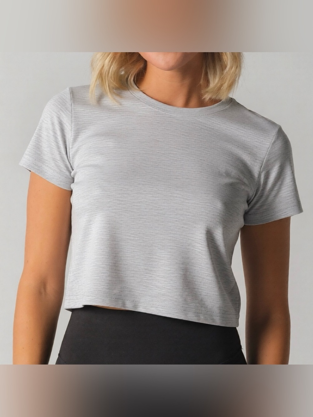 ACTA Heather Grey Baby Tee